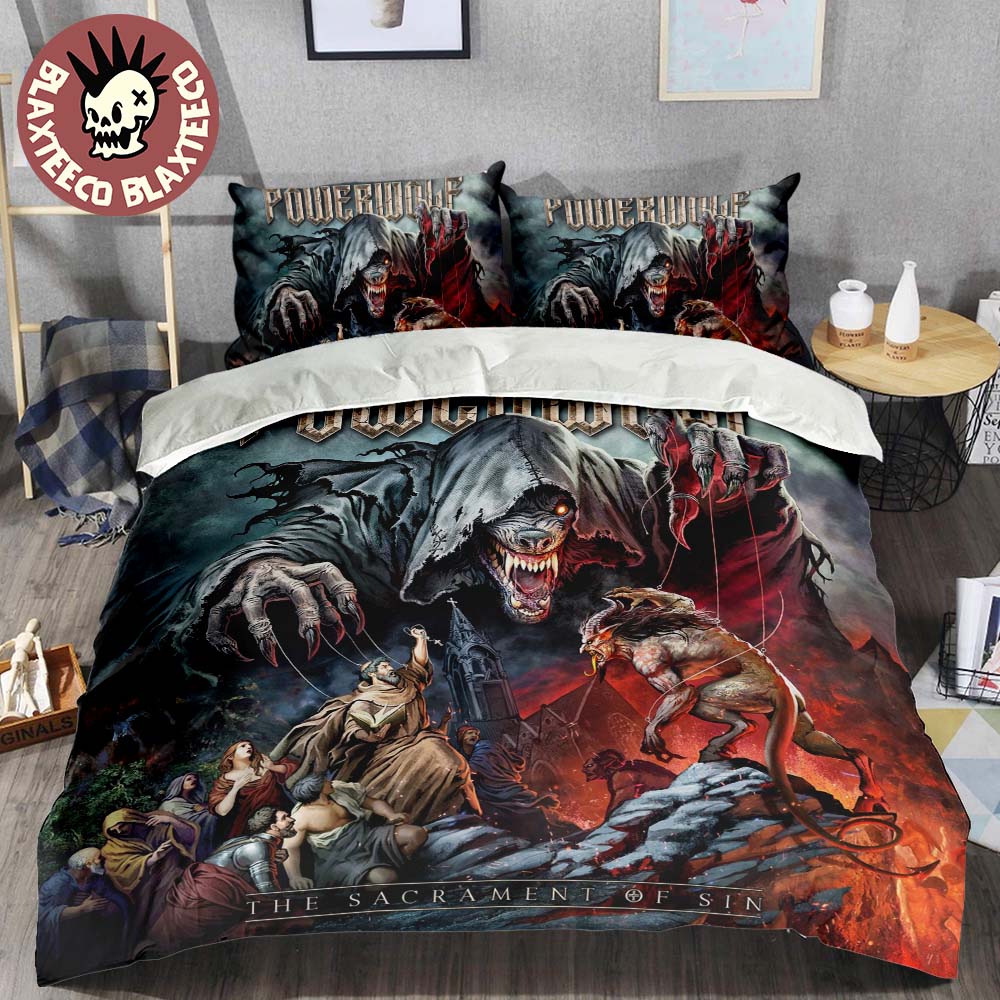 Powerwolf The Sacrament Of Sin Album Cover Art Bedding Set