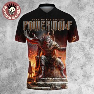 Powerwolf Wake Up The Wicked Album Cover Art Summer 2025 Polo Shirt