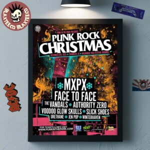 Punk Rock Christmas 2025 In Chandler Arizona At Wildhorse Pass Festival Grounds On December 6 2025 Full Lineup Home Decor Poster Canvas