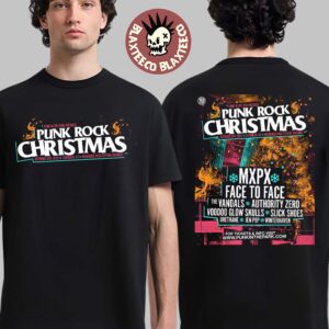 Punk Rock Christmas 2025 In Chandler Arizona At Wildhorse Pass Festival Grounds On December 6 2025 Full Lineup Two Sided T-Shirt