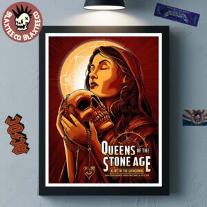 Queens Of The Stone Age Amsterdam Netherlands 2025 Event Poster At Koninklijk Theater Carre On October 26 2025 Home Decor Poster Canvas