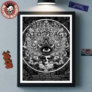 Queens Of The Stone Age Austin City Limits Season 51 Texas 2025 Event Poster At ACL Live At The Moody Theater On November 18 2025 Home Decor Poster Canvas