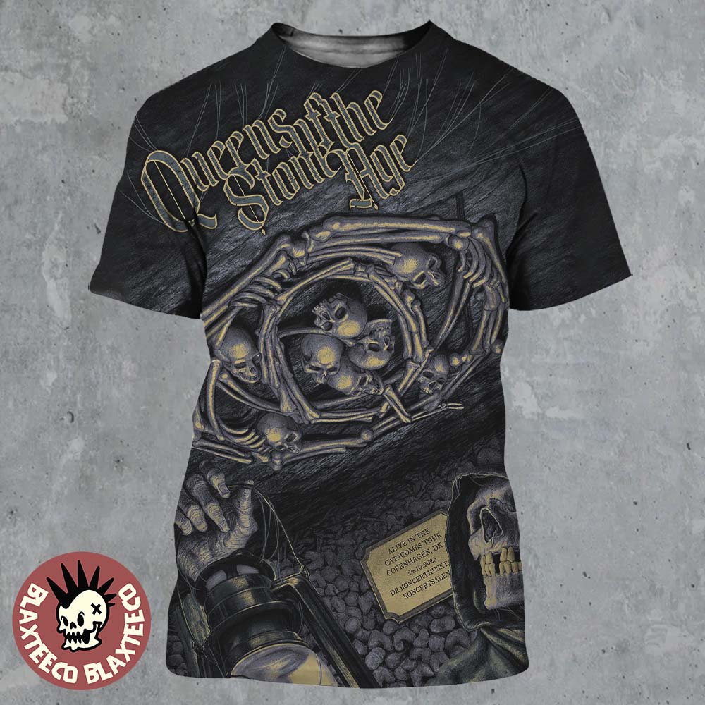 Queens Of The Stone Age Copenhagen Denmark 2025 Event Poster At DR Koncerthuset Koncertsalen On October 24 2025 All Over Print Shirt Queens Of The Stone Age Copenhagen Denmark 2025 Event Poster At DR Koncerthuset Koncertsalen On October 24 2025 All Over Print Shirt