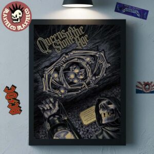 Queens Of The Stone Age Copenhagen Denmark 2025 Event Poster At DR Koncerthuset Koncertsalen On October 24 2025 Home Decor Poster Canvas