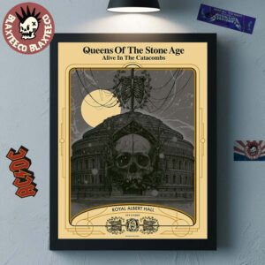Queens Of The Stone Age Royal Albert Hall 2025 In London England Poster On October 29 2025 Poster Canvas For Home Decor