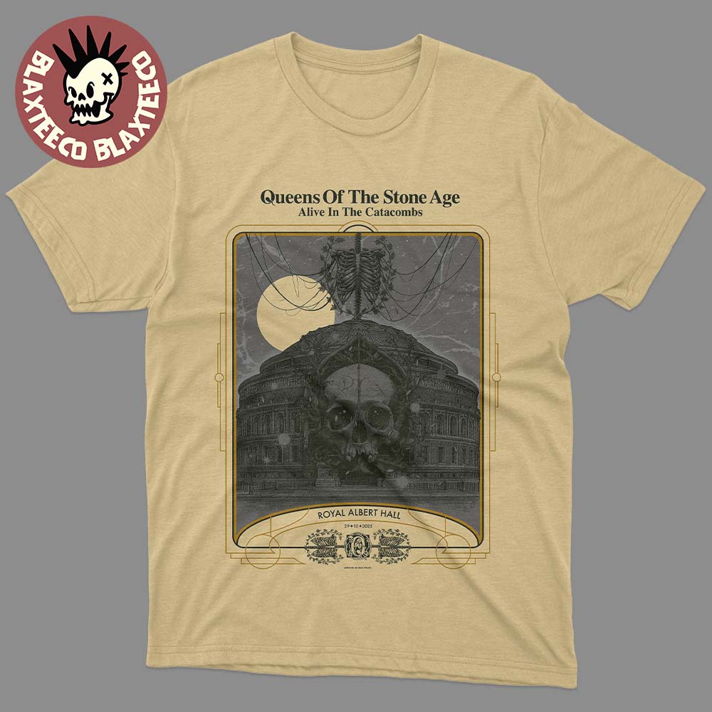 Queens Of The Stone Age Royal Albert Hall 2025 In London England Poster On October 29 2025 T-Shirt Queens Of The Stone Age Royal Albert Hall 2025 In London England Poster On October 29 2025 T-Shirt
