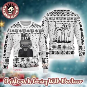 Radiohead Knitted White Ugly Christmas Sweater
