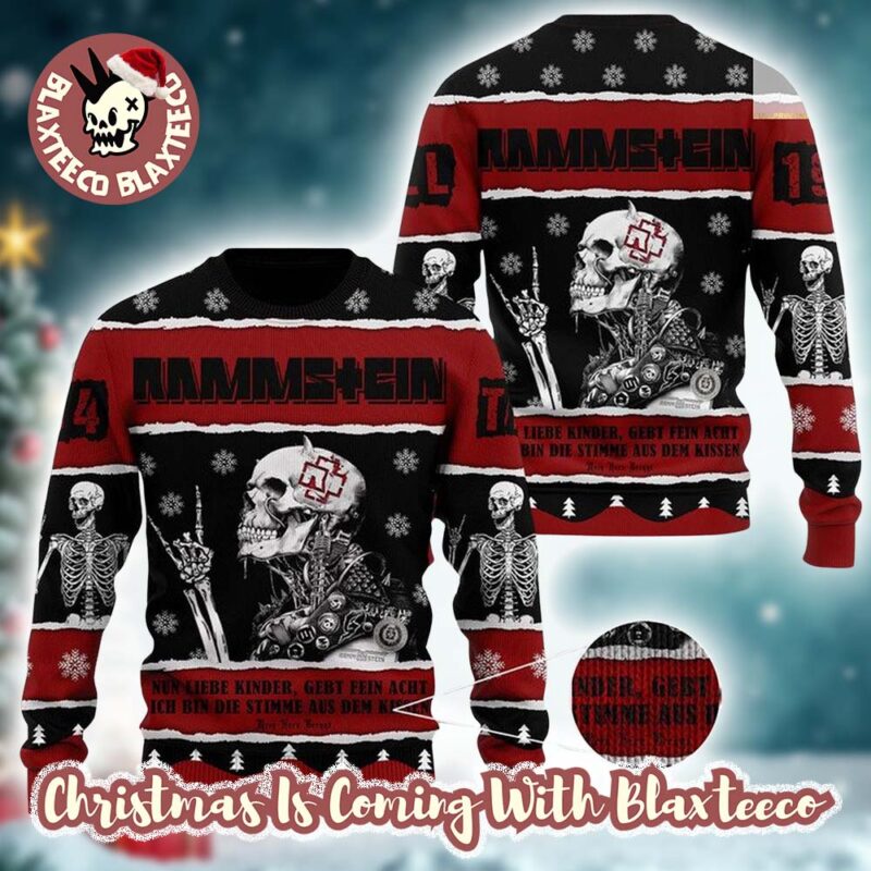 Rammstein Skeleton Nun Liebe Kinder Knitted Black And Red Germany Holiday Ugly Christmas Sweater X0X9N uhxiiq.jpg