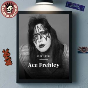 Rest In Peace Ace Frehley Kiss Guitarist 2025 Thank You For The Memories Poster Canvas