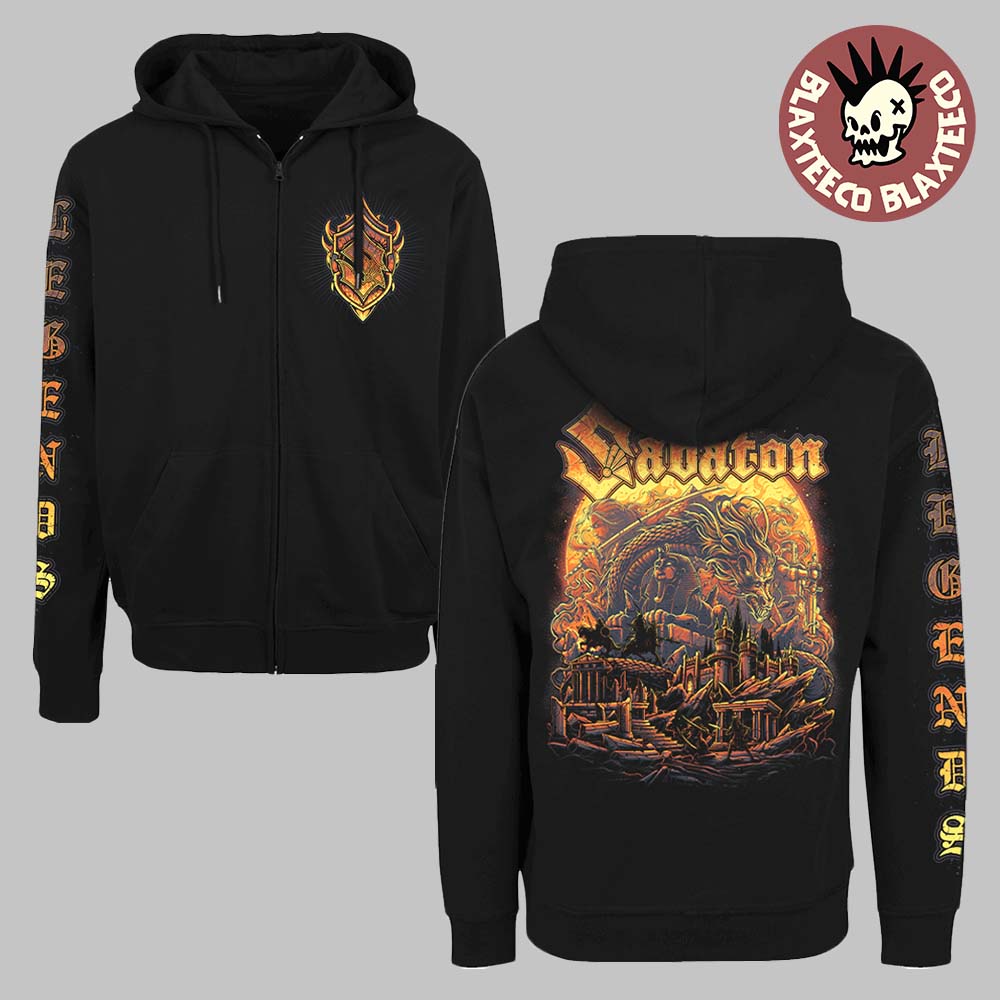 Sabaton Legends Reborn Reimagines Album Artwork Flaming Sabaton Logo Hoodie Sabaton Legends Reborn Reimagines Album Artwork Flaming Sabaton Logo Hoodie