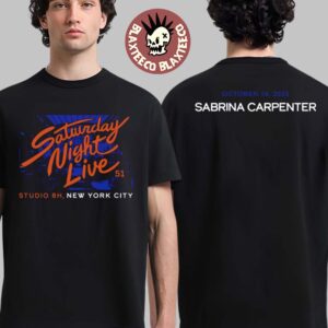 Sabrina Carpenter New York City 2025 Saturday Night Live 51 At Studio 8H On October 18 2025 Two Sided T-Shirt