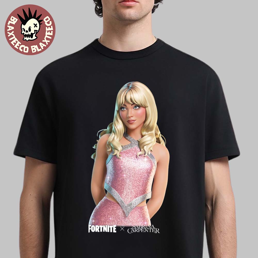 Sabrina Carpenter x Fortnite Festival Season 8 Pink Dress Skin Unisex T-Shirt
