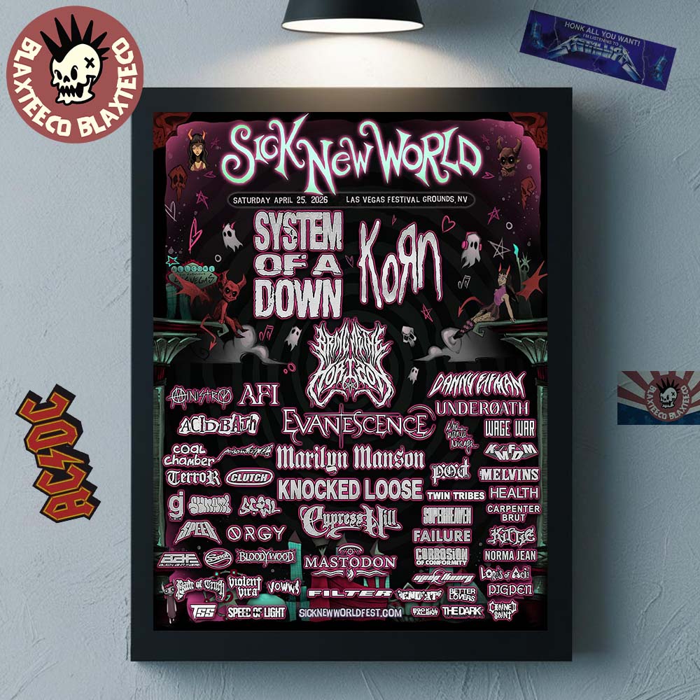 Sick New World Festival 2026 Lineup In Las Vegas NV At Las Vegas Festival Grounds On April 25 2026 Home Decor Poster Canvas Sick New World Festival 2026 Lineup In Las Vegas NV At Las Vegas Festival Grounds On April 25 2026 Home Decor Poster Canvas
