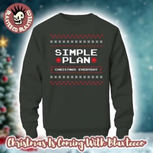 Simple Plan Christmas Everyday Knit Xmas Green Ugly Sweater 2025