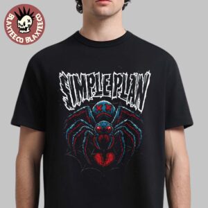 Simple Plan Spooky Season 2025 Halloween Spider T-Shirt