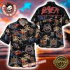 Slayer Eagle Logo Tropical Pattern 2025 Summer Hawaiian Shirt