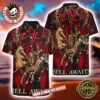 Slayer Eagle Logo Tropical Pattern 2025 Summer Hawaiian Shirt