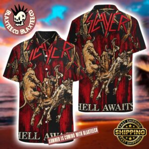 Slayer Hell Awaits Demon Blood 2025 Summer Hawaiian Shirt
