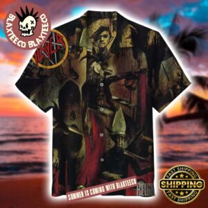 Slayer Reign In Blood 2025 Hawaiian Shirt Summer Short Sleeve