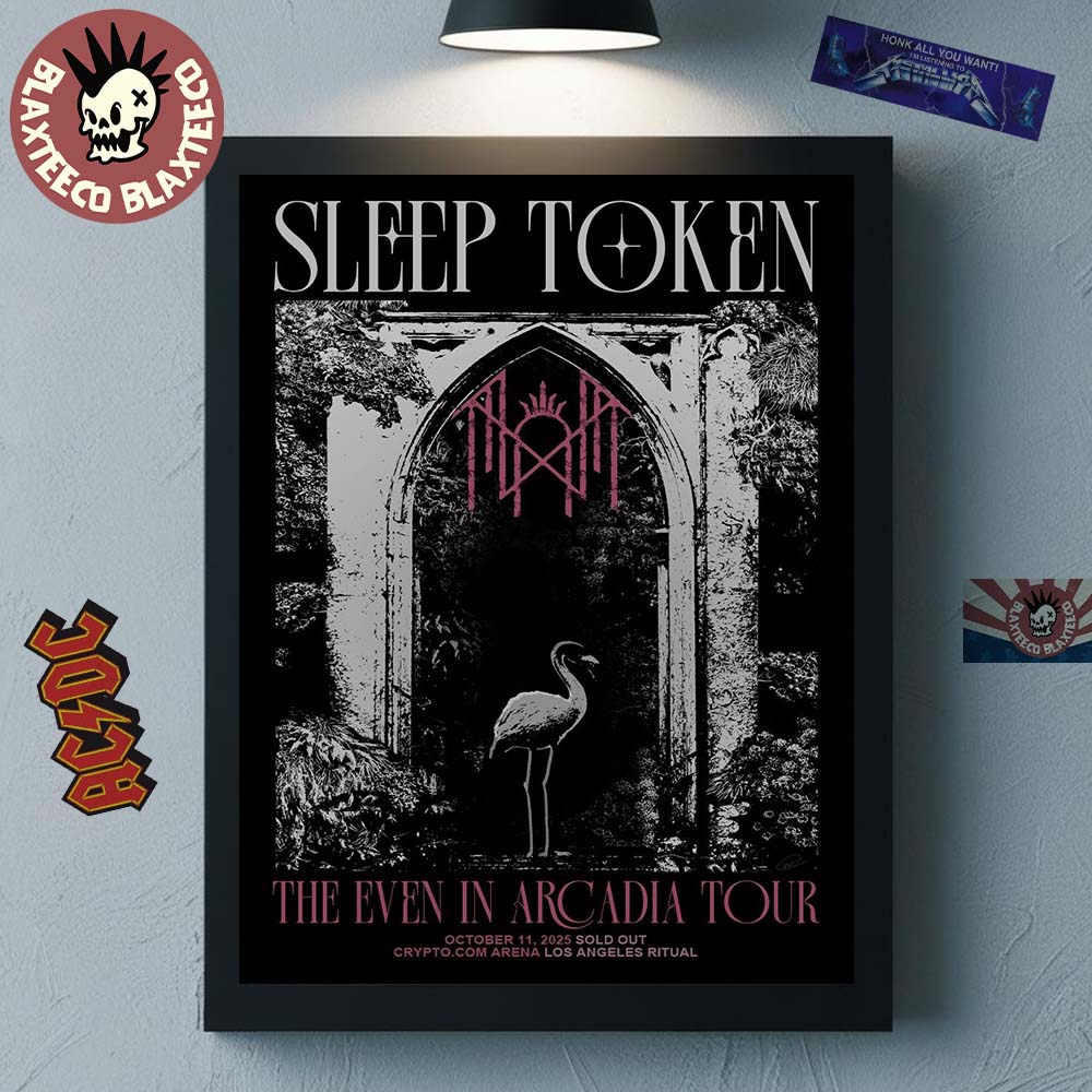 Sleep Token The Even In Arcadia Tour Los Angeles Ritual 2025 At Crypto.com Arena On October 11 2025 Home Decor Poster Canvas Sleep Token The Even In Arcadia Tour Los Angeles Ritual 2025 At Crypto.com Arena On October 11 2025 Home Decor Poster Canvas