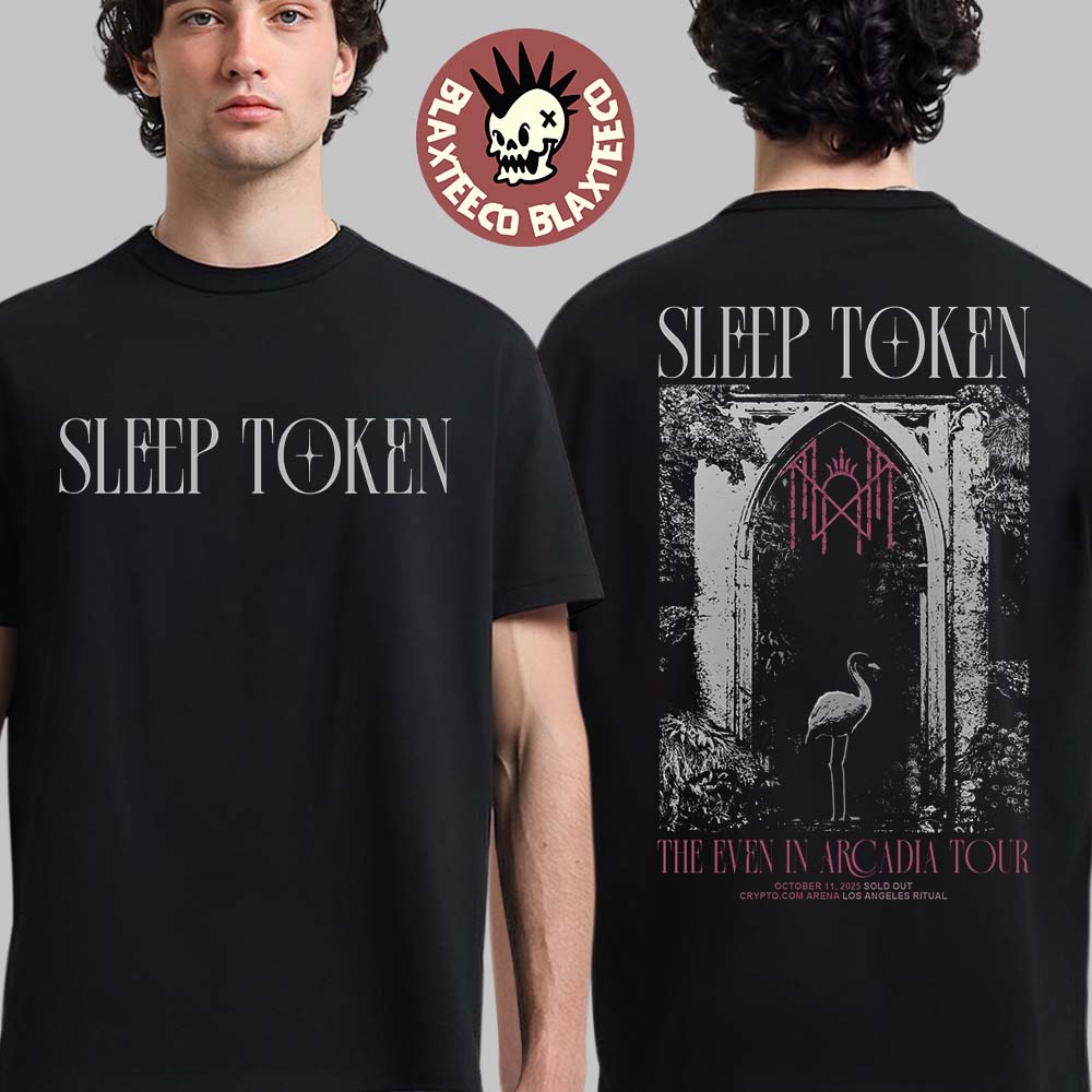 Sleep Token The Even In Arcadia Tour Los Angeles Ritual 2025 At Crypto.com Arena On October 11 2025 Two Sided T-Shirt Sleep Token The Even In Arcadia Tour Los Angeles Ritual 2025 At Crypto.com Arena On October 11 2025 Two Sided T-Shirt