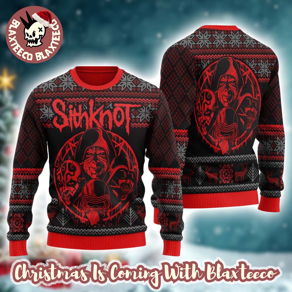 Slipknot X Star Wars Sithknot All The Sith Funny Gift For Fans Ugly Christmas Sweater