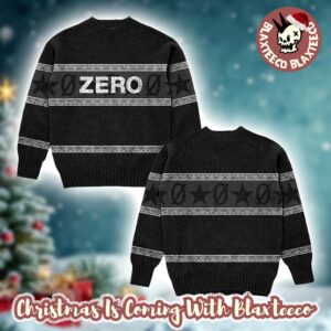 Smashing Pumpkins Zero Holiday Black Ugly Christmas Sweater