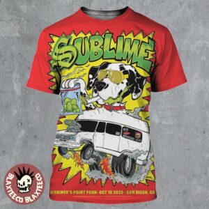 Sublime San Diego Bayfest 2025 Exclusive Poster In San Diego California At Mariner’s Point Park On October 18 2025 All Over Print Shirt