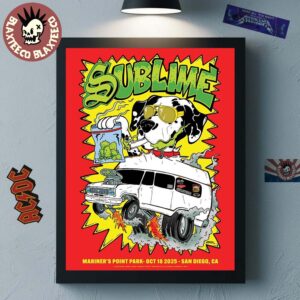 Sublime San Diego Bayfest 2025 Exclusive Poster In San Diego California At Mariner’s Point Park On October 18 2025 Decor Poster Canvas