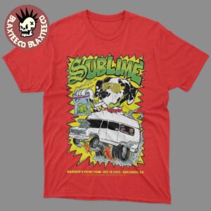 Sublime San Diego Bayfest 2025 Exclusive Poster In San Diego California At Mariner’s Point Park On October 18 2025 T-Shirt