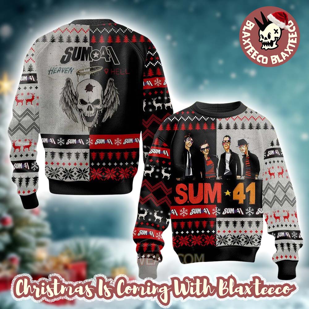 Sum 41 Heaven x Hell Holiday Style Ugly Christmas Sweater Sum 41 Heaven x Hell Holiday Style Ugly Christmas Sweater