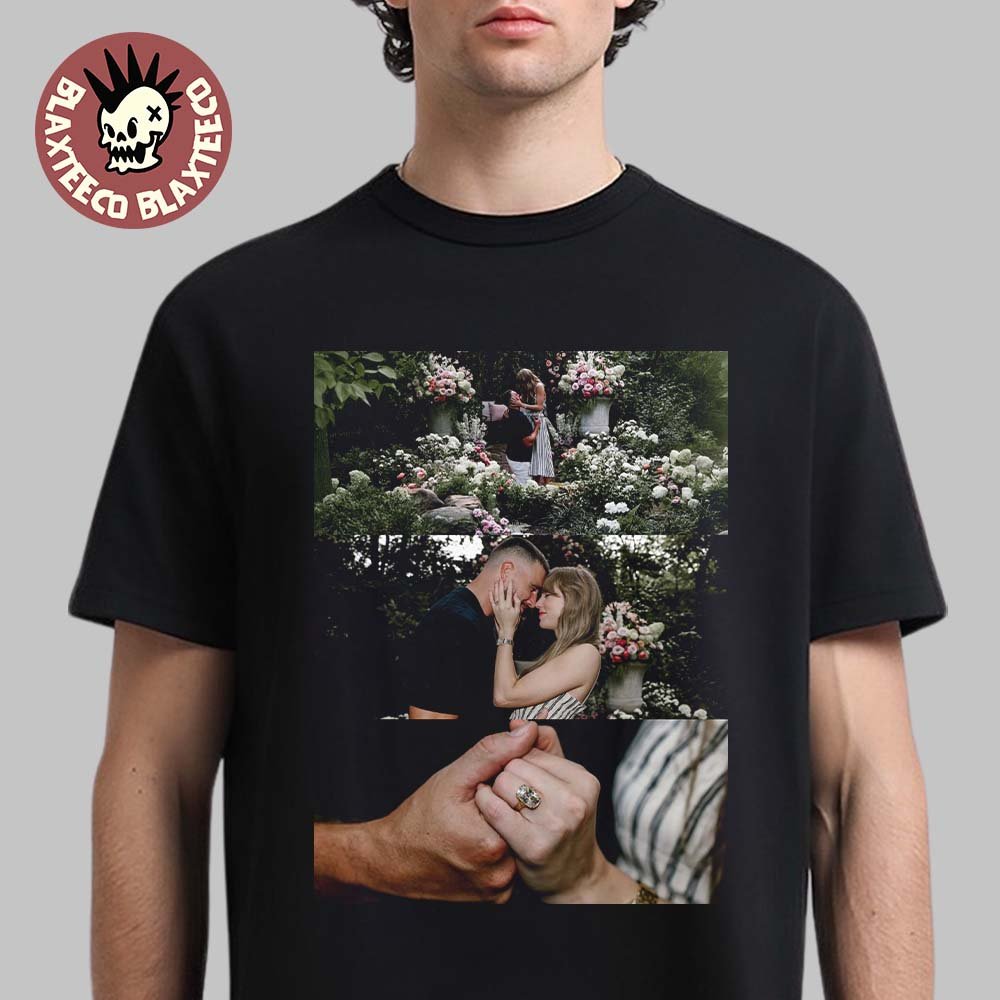 Taylor Swift And Travis Kelce Are Engaged Memorial Photos Unisex T-Shirt