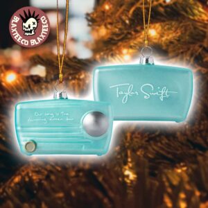 Taylor Swift Holiday 2025 Our Song Is The Slamming Screen Door Turn The Radio Down Christmas Ornament