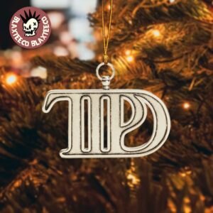 Taylor Swift Holiday 2025 The Tortured Poet Department Album Logo Christmas Tree Decorations Ornament