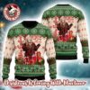 Taylor Swift Merry Christmas Swiftmas Adorable Santa Hat Knitted Ugly Christmas Sweater