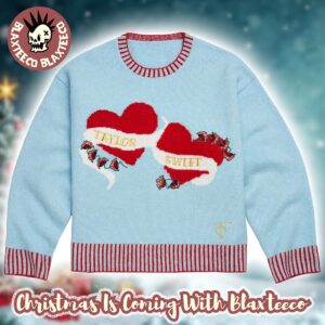 Taylor Swift The Holiday Collection 2025 Heart Knit Holiday Christmas Sweater
