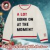 Taylor Swift The Holiday Collection 2025 Red Taylor’s Version A Lot Going On At The Moment Knit Holiday Christmas Sweater