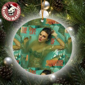 Taylor Swift The Life Of A Showgirl New Album Cover Art Christmas Tree Decorations Ceramic Ornament