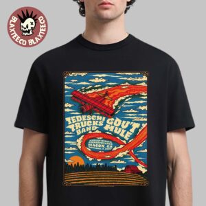Tedeschi Trucks Band And Gov’t Mule Macon Georgia 2025 Gig Poster At Atrium Health Amphitheater On October 11 2025 Unisex T-Shirt