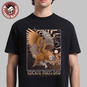 Tedeschi Trucks Band Clearwater Florida 2025 Venue Poster At The Baycare Sound On October 12 2025 The Owl Art Unisex T-Shirt