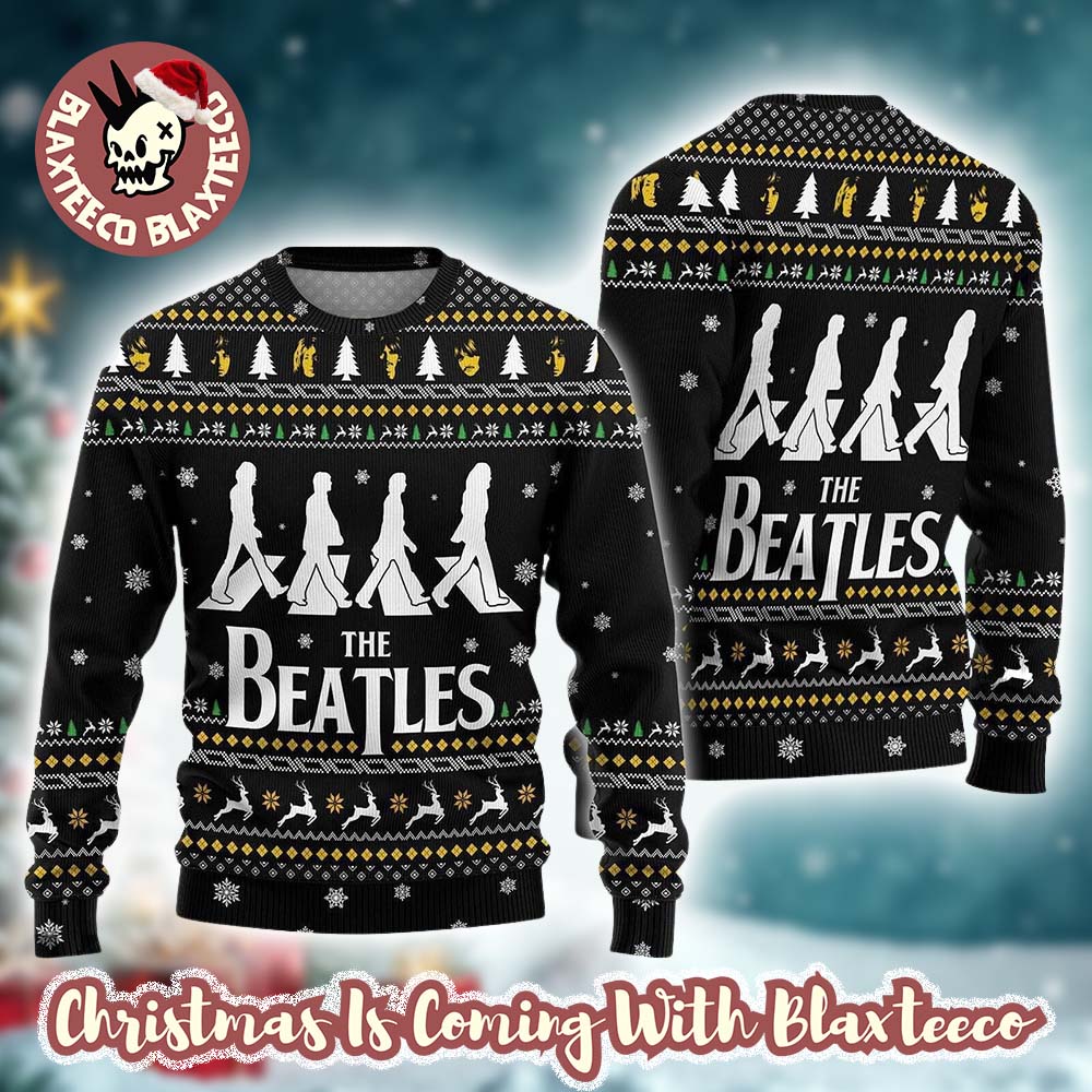 The Beatles Abbey Road Retro Xmas Gifts For Family Ugly Christmas Sweater 2025 The Beatles Abbey Road Retro Xmas Gifts For Family Ugly Christmas Sweater 2025