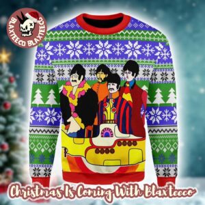 The Beatles Hippie Funny Colorful Knitted Ugly Christmas Sweater Gift For Fans