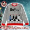 The Beatles I’m Dreaming Of The Beatles Chrismas Music Notes Peanuts Style Red Ugly Christmas Sweater