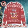 The Beatles Iconic Abbey Road Band Members With Santa Hats Snowy Street Grey Ugly Christmas Sweater