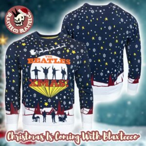 The Beatles Xmas Snowy Night Holiday Gift For Fans Ugly Christmas Sweater