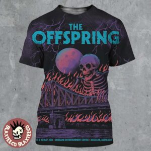 The Offspring Brisbane Australia 2025 Concert Poster At Brisbane Entertainment Centre On May 14 And 15 2025 All Over Print Shirt