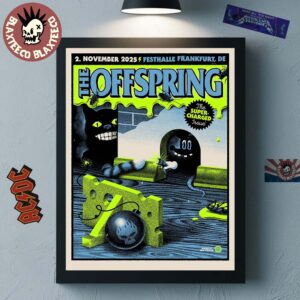 The Offspring Festhalle Frankfurt 2025 Event Poster On November 2 2025 The Super Charged Issue Home Decor Poster Canvas