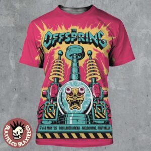 The Offspring Melbourne Australia 2025 Performance On May 7 And 8 2025 At Rod Laver Arena Supercharged Worldwide In 25 Tour All Over Print Shirt