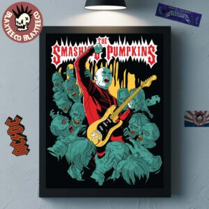 The Smashing Pumpkins Halloween 2025 Zombie Poster Canvas For Home Decorations