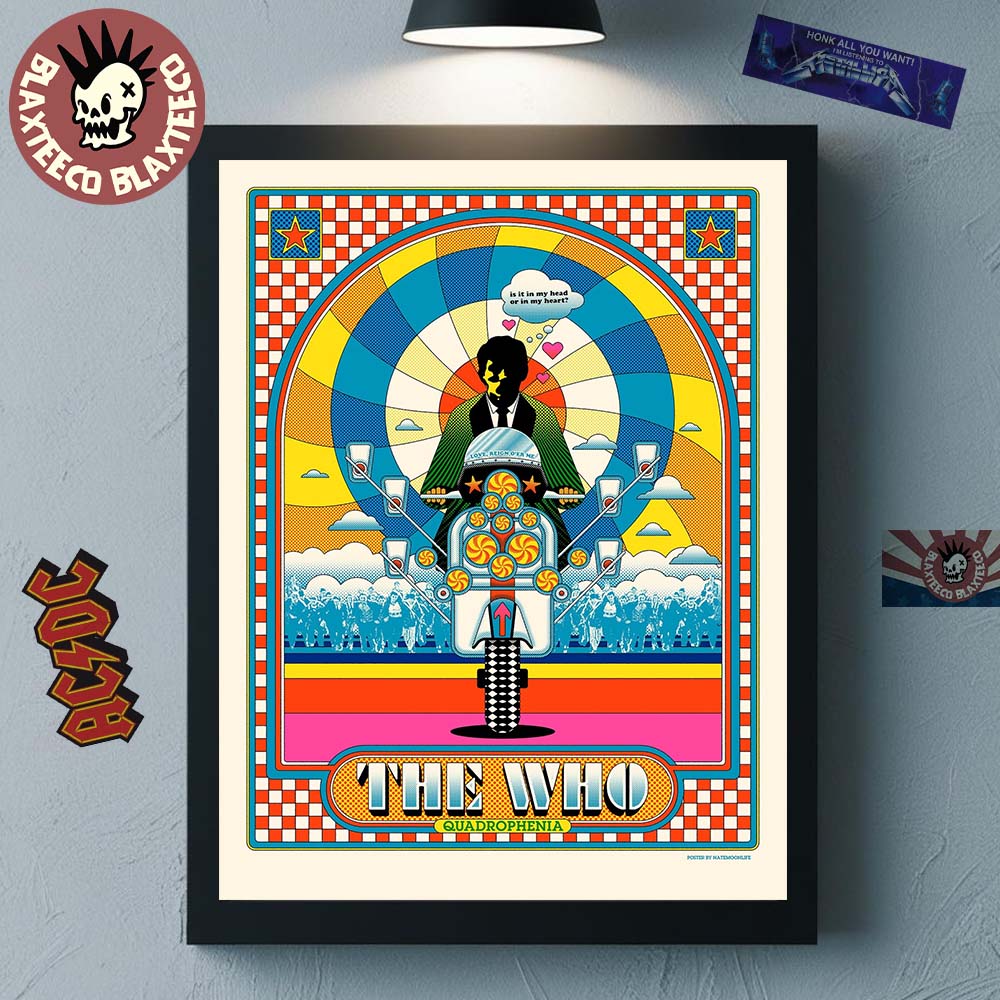 The Who Quadrophenia 60th Anniversary Series 2025 Is It In My Head Or In My Heart Love Reign O'er Me Home Decor Poster Canvas The Who Quadrophenia 60th Anniversary Series 2025 Is It In My Head Or In My Heart Love Reign O'er Me Home Decor Poster Canvas